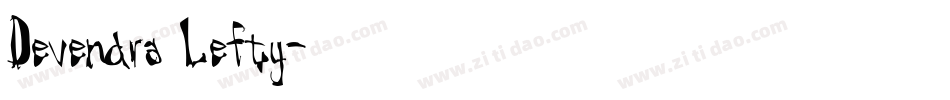 Devendra Lefty字体转换